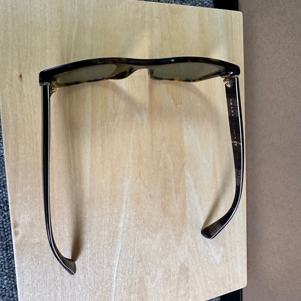 Prada Womens Eyeglasses / Sunglasses VPR22S Full Rim Square Tortoise Shell - Picture 2 of 8